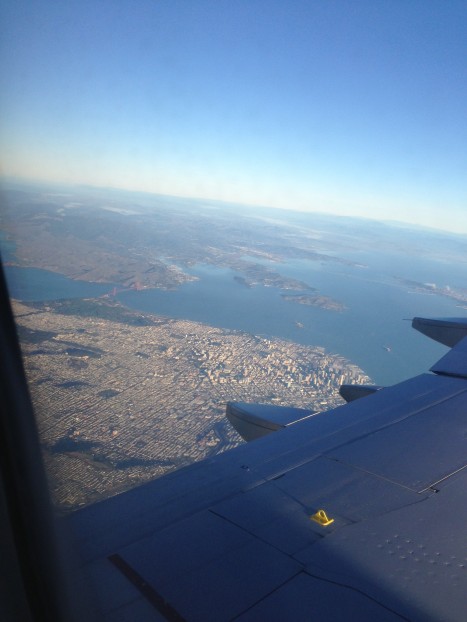 Golden Gate Bridge from the plane