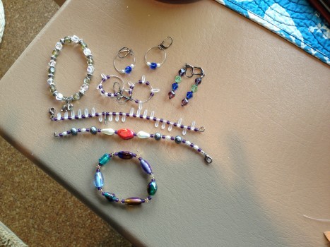 My bracelets and earrings