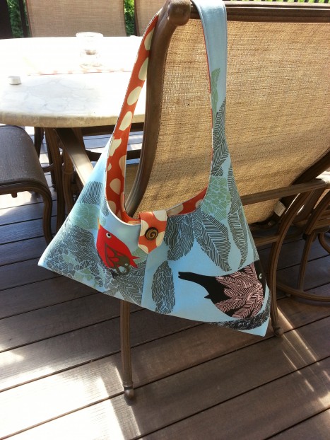 A bag with a bird on it