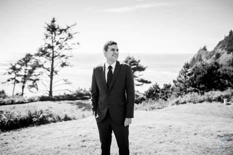 My handsome groom, awaiting his bride.
