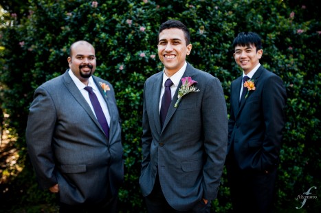 The groom and groomsmen