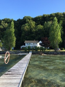 The lake house, from the dock