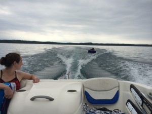 Me, on the inner tube. So fun!