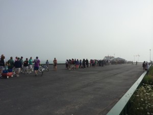 The line for the ferry