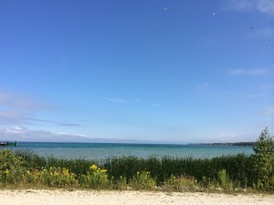 The view from Mackinaw City